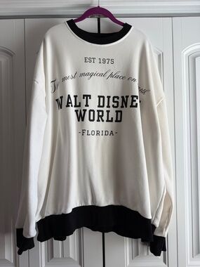 BELLE & PARK DISNEY WORLD CREWNECK SWEATER